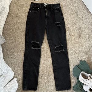 Black Princess Polly Mom Jeans